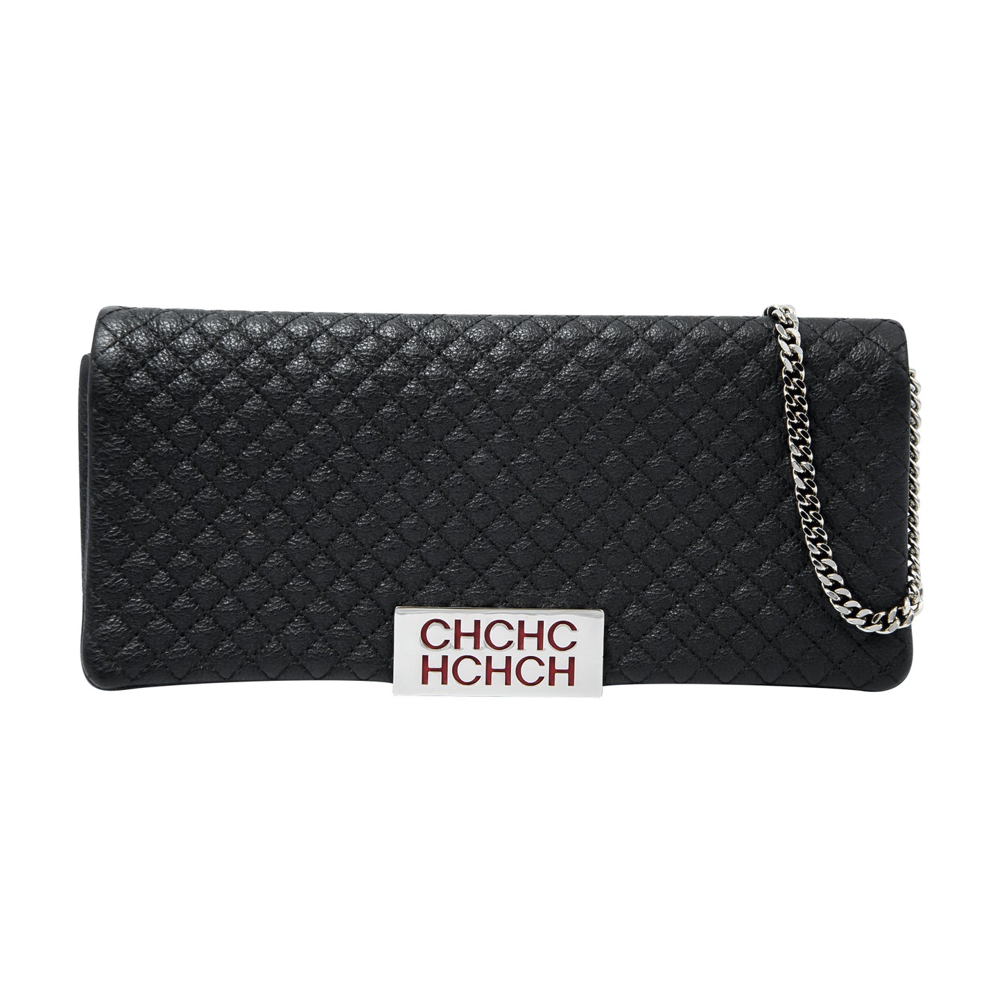 Clutch acolchada en negro