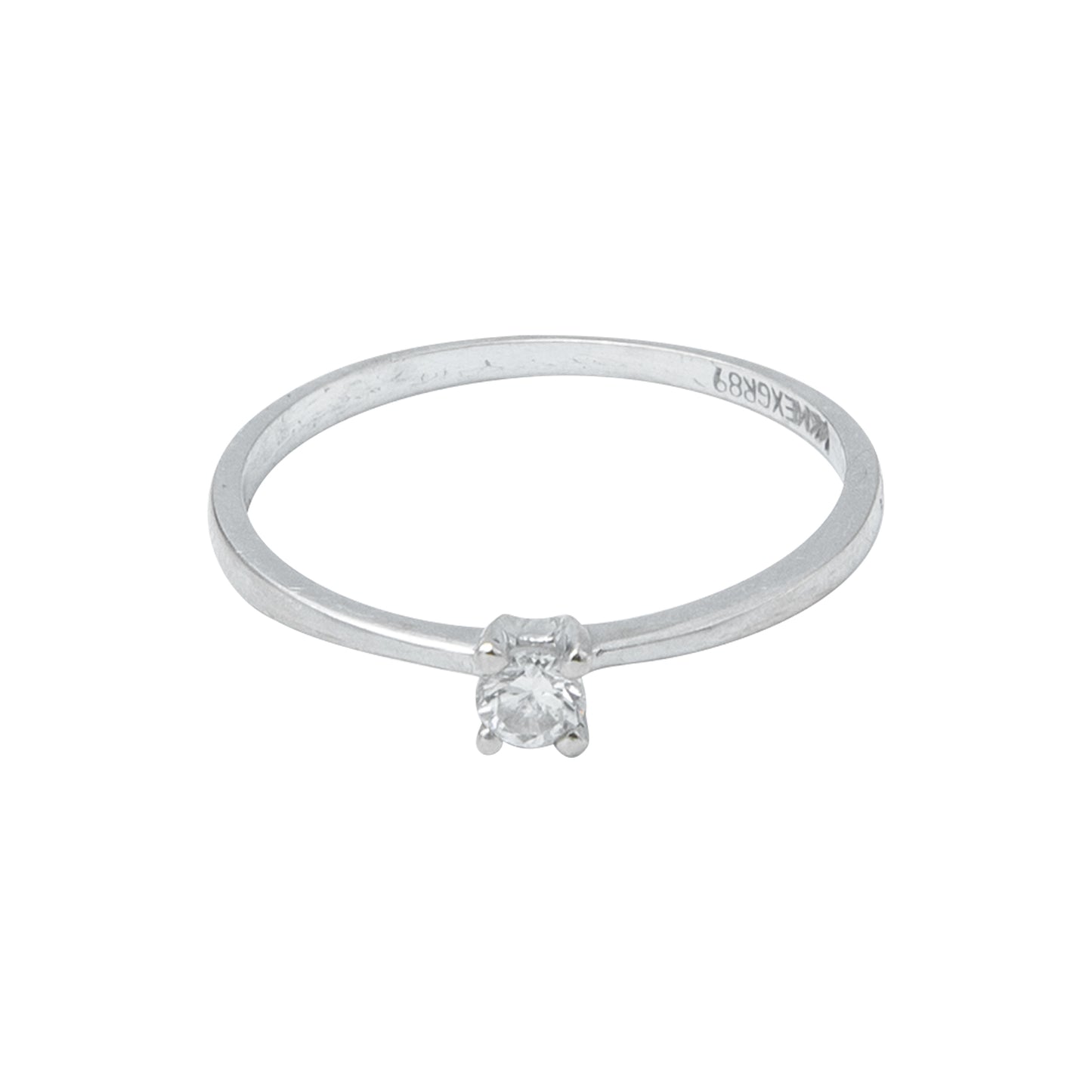 Anillo Solitario de 0.10 CT