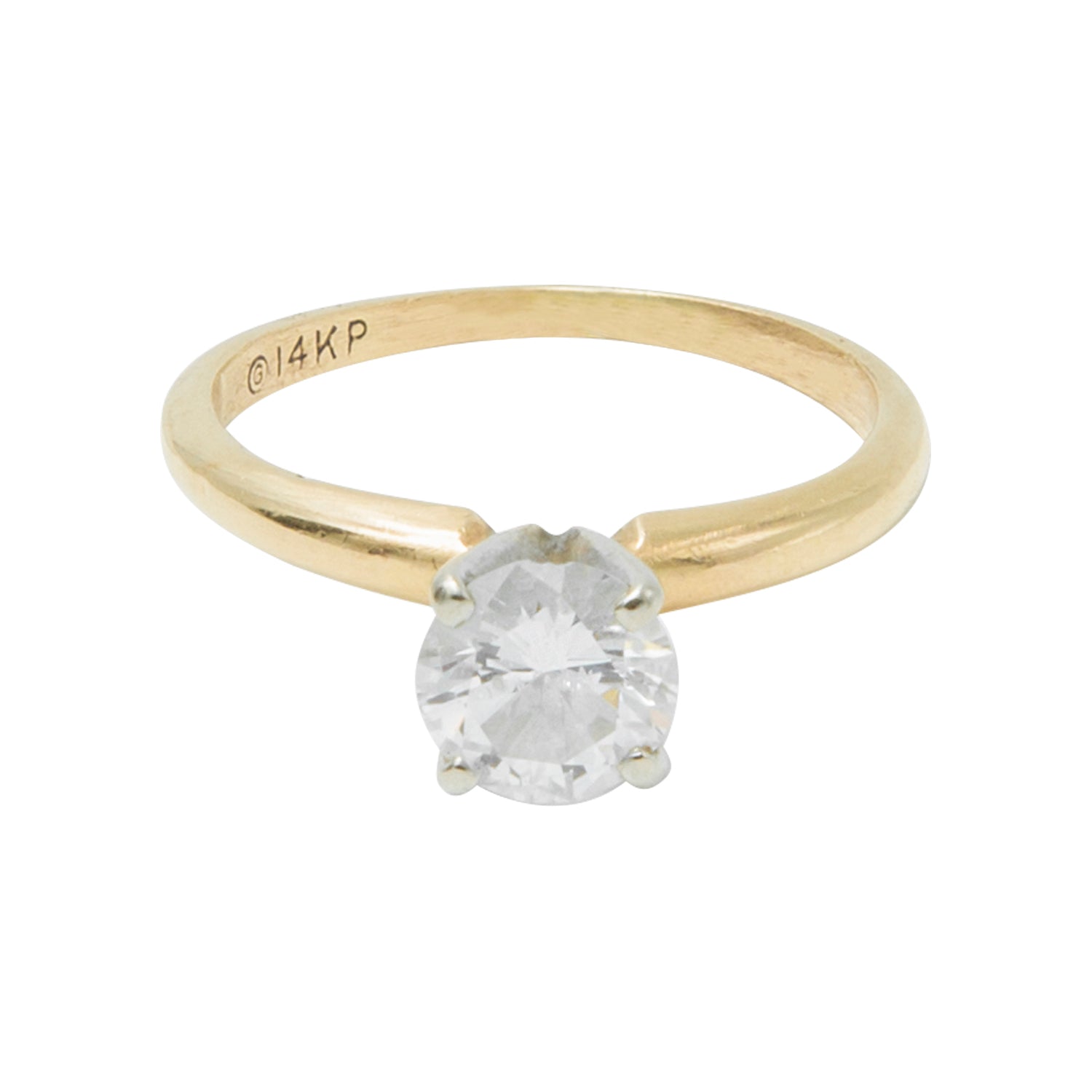 Anillo solitario 0.65 CT Oro amarillo - Boutique San Agustín